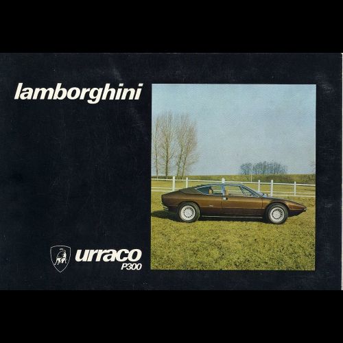 Lamborghini Urraco P300 use and maintenance manual