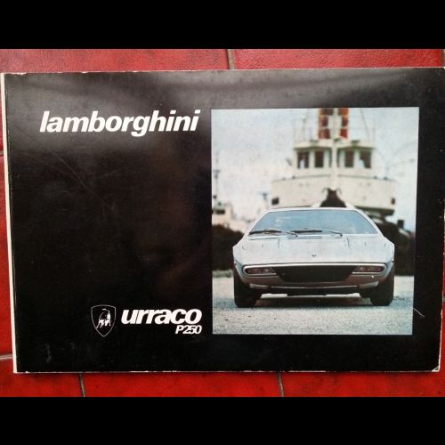 Lamborghini Urraco P250 use and maintenance manual