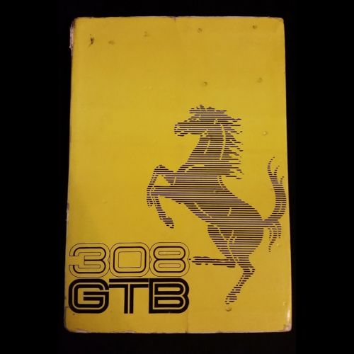 Ferrari 308 GTB use and maintenance manual