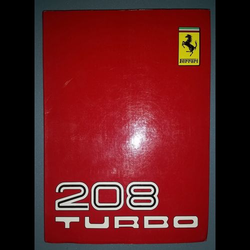 Ferrari 208 Turbo use and maintenance manual