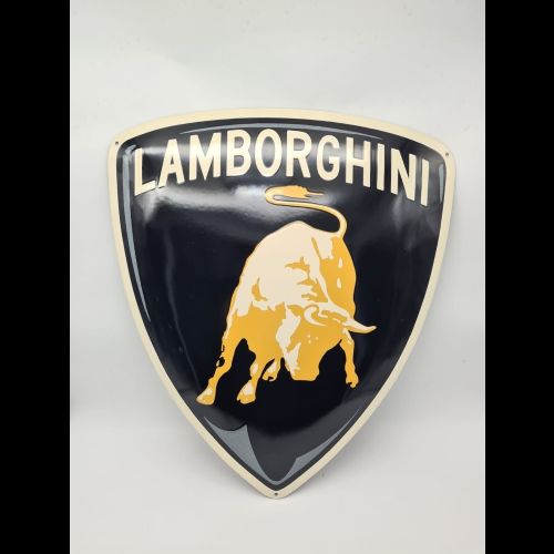 Insegna a scudo convesso Lamborghini 53x60