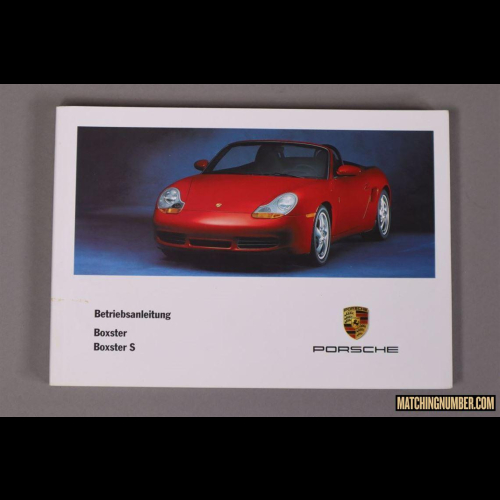 Porsche 986 Boxster and Boxster S Owner's Manual