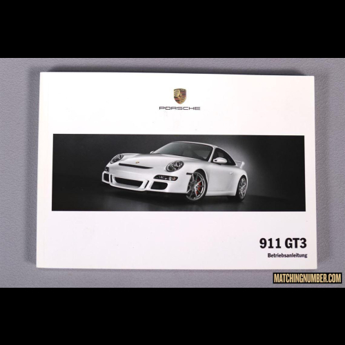 Porsche 911 GT3 Model 997 Owner's Manual